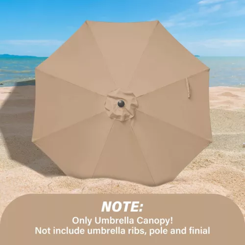 Patio Umbrella Top Canopy Replacement Cover ONLY fit 9' 8 Rib Outdoor Umbrella - Picture 38 of 58