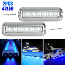 2x 42 LED Blue Underwater Boat Marine Transom...