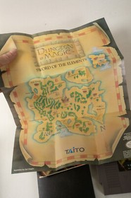 Dungeon Magic Nintendo NES (E3L) Game Cartridge (JSF6) w/Booklet & Poster Map