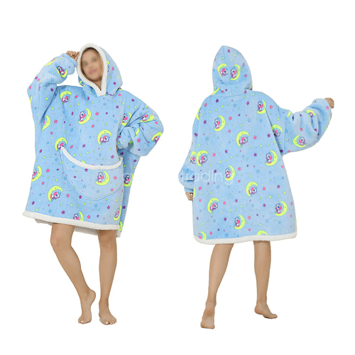 Flannel Hoodie Blanket: Snuggle Up in Soft Comfort - Picture 7 of 25