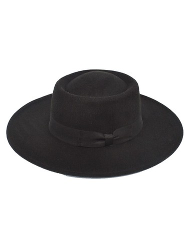 $850 Barbisio Women\'s Green Paloma Logo Beaver Felt Wide Brim Fedora Size M $850 Barbisio Women main image 3