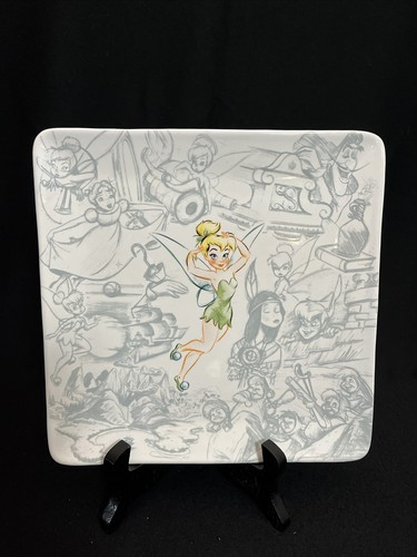 Tinker Bell Neverland Peter Pan Decorative Plate Disney Store Made in Thailand