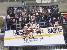 Stephane Matteau Signed New York Rangers 11x14 Photo Autographed JSA COA