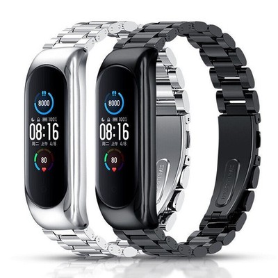 Metal Band For Miband 5 Xiaomi Mi Band Smart Bracelet Stainless Steel Strap