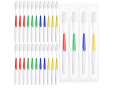 200 Pack Toothbrushes Disposable Bulk Toothbrushes Soft Bristle Hotel Quality 