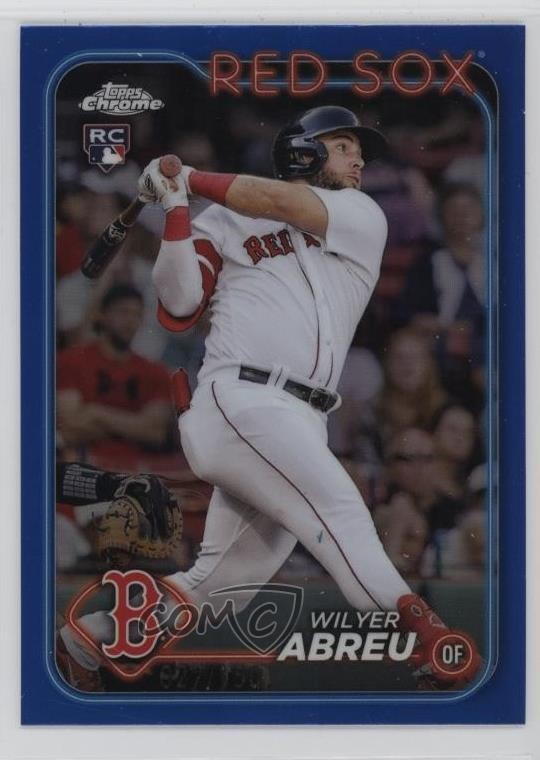 2024 Topps Chrome Blue Refractor /150 Wilyer Abreu #165 Rookie RC