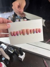 Handmade Summer Press On Nails Medium Length ...