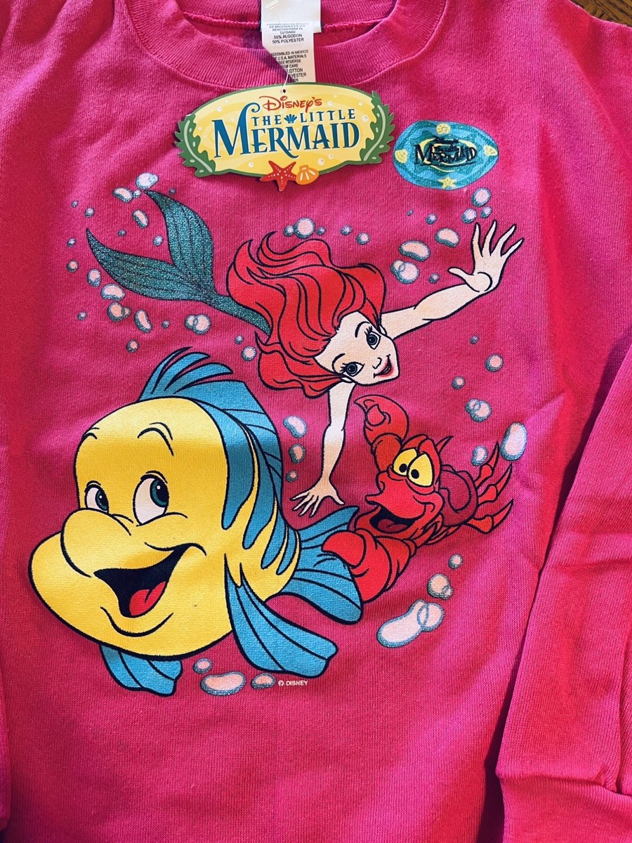 B*n様 Disney The Little Mermaid Tシャツ　90s Vintage 1990s The Little Mermaid Disney Youth Large Sweatshirt