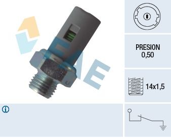 ÖLdruckschalter FAE 12636 FÜR Dacia Passend FÜR Nissan Opel Renault Suzuki-image