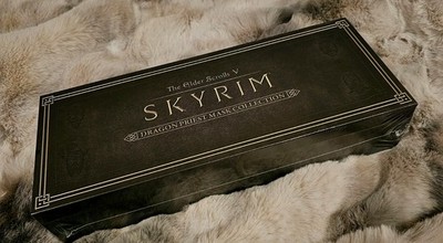 TES V Skyrim Scaled Metal Replica Masks Set   Factory Sealed   #1283/2011