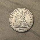 1867 P Seated Liberty Half Dollar RARE!