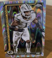 2025 Topps Chrome Micah Parsons Raywave Refractor #77