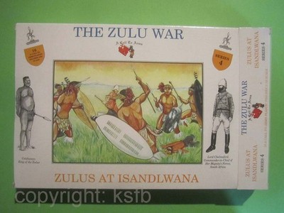 1:32 Figuren Call to Arms #04 Kolonialkrieg Zulu Krieger Isandlwana Figuren