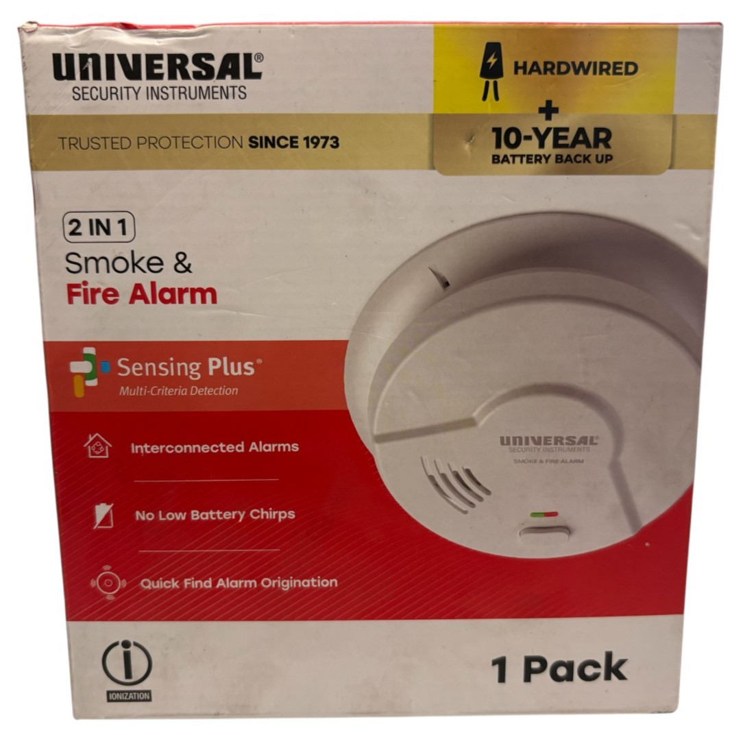 Universal Security Instruments Combination Alarm Smoke & Fire