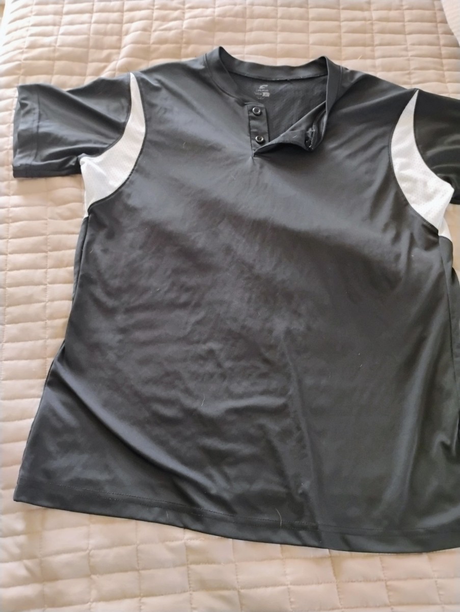 Brand New Grey and black Women’s Attraco Sports sportswear athletic top Large View 2