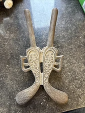 Vintage Cast Iron Double Barrel "Pistol Boot Jack" 12" by 6" Cowboy Western