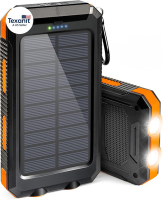 38800mAh Solar Power Bank Portable USB C Charger Waterproof with LED Flashlight