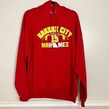 Patrick Mahomes  15  Is Ma-Home Hoodie Sweatshirt Red Size XL KANSAS CITY CHIEFS