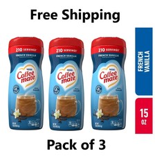 Nestle Coffee Mate French Vanilla Powdered Coffee Creamer, 15 oz each Pack of 3