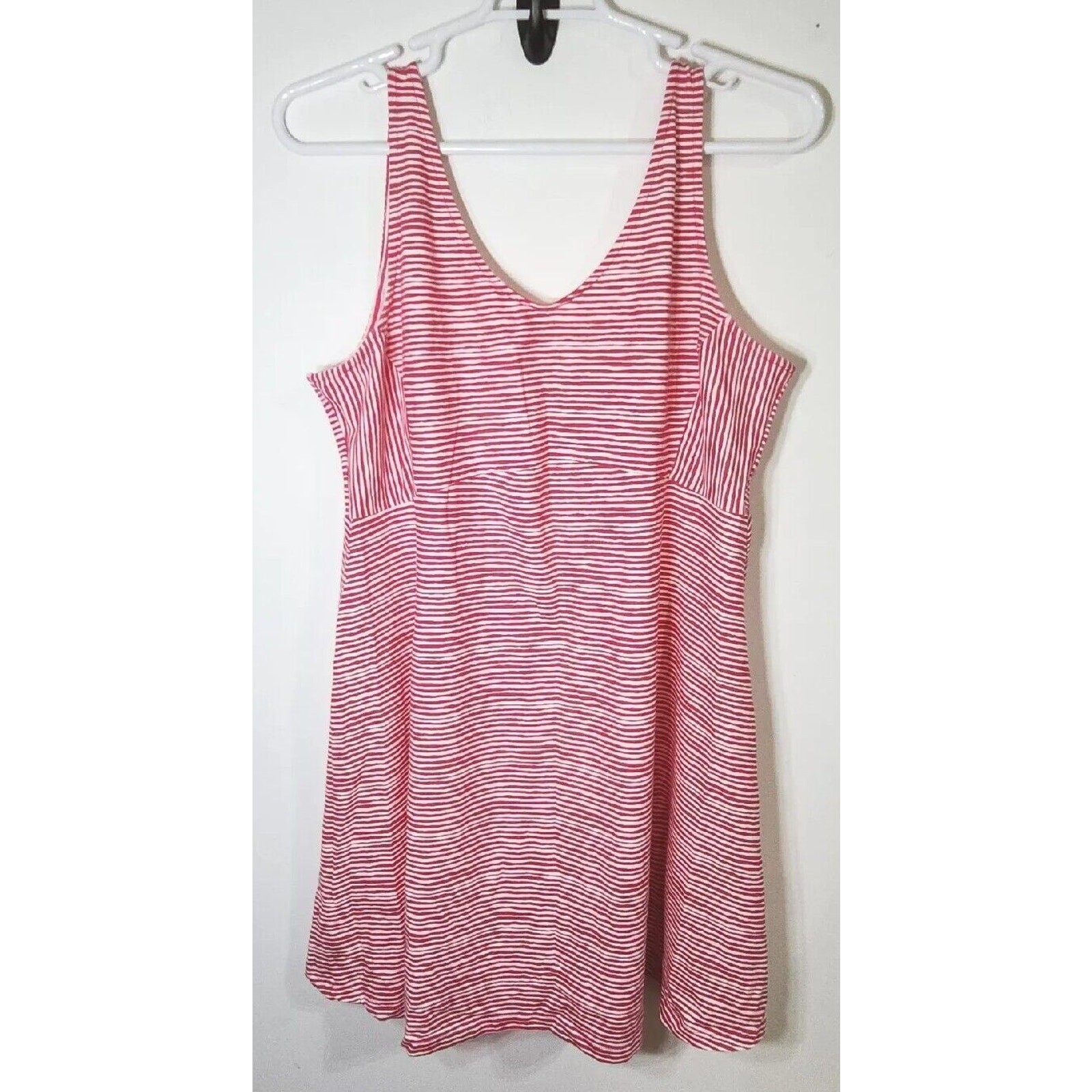 Old Navy Maternity Women's Size XL Dress Red Sleeveless Stripe