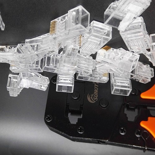 100 PCS Network Plug Cat6 Connector Cat6 Cable Connectors - Afbeelding 5 van 11