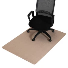 55 Inches x 35 Inches Office Chair Mat for Hardwood Floors Khaki