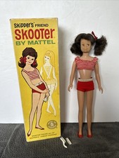 Vintage 1963 Skooter Skipper Friend In Original Box Brunette Straight Leg 1040