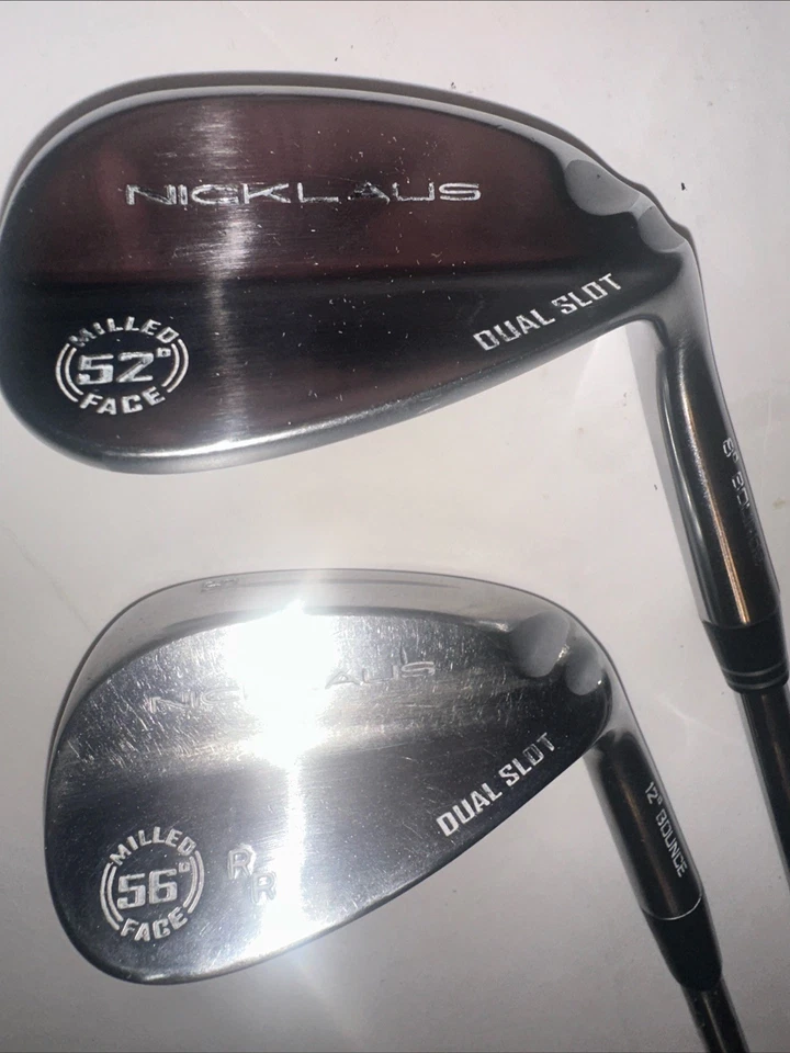 Jack Nicklaus Milled Dual Slot Tour Gap  / Sand Wedge Set Chrome Great set - Image 2 of 4
