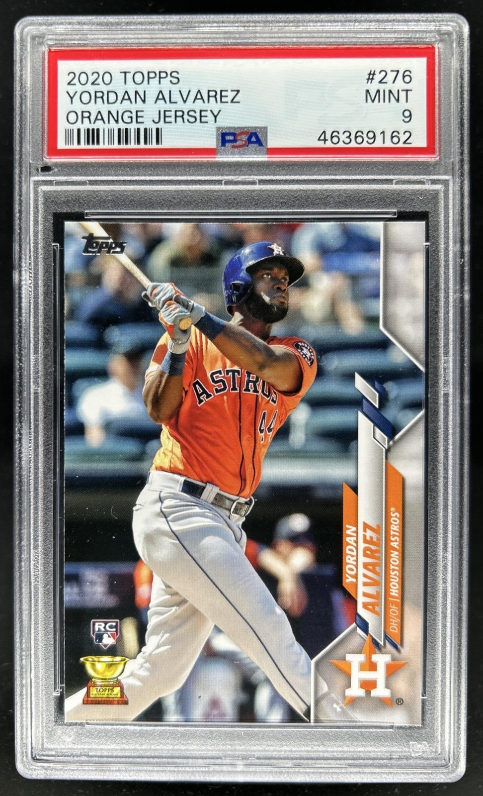 2020 Topps Yordan Alvarez RC Rookie #276a Astros PSA 9