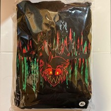 Hazbin Hotel Alastor Hooded Sweatshirt Black Unisex XL size