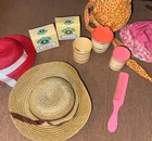 Vintage 1983 Cabbage Patch Kids Doll Cereal Box Accessory Powder + extras