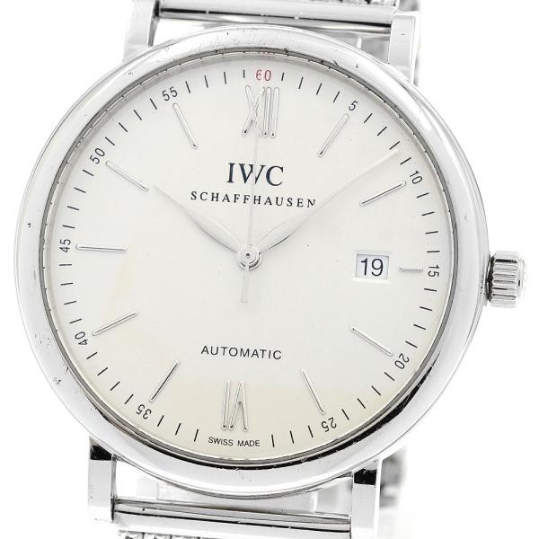 IWC SCHAFFHAUSEN PORTOFINO IW356505 40mm SS Silver Dial Automatic Date #C499 image 6