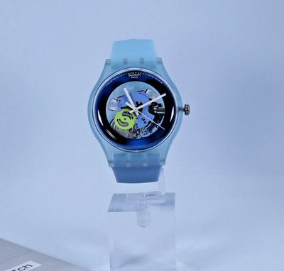 New limited Swiss Swatch New Gent 41MM Cool Me Watch SUOS100 Adult Unisex Blue