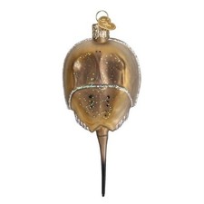 Old World Christmas Horseshoe Crab Glass Ornament FREE BOX 12568 New