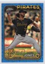 2024 Topps Chrome Logofractor Edition Blue Refractor /150 Jared Jones #96 1k9t
