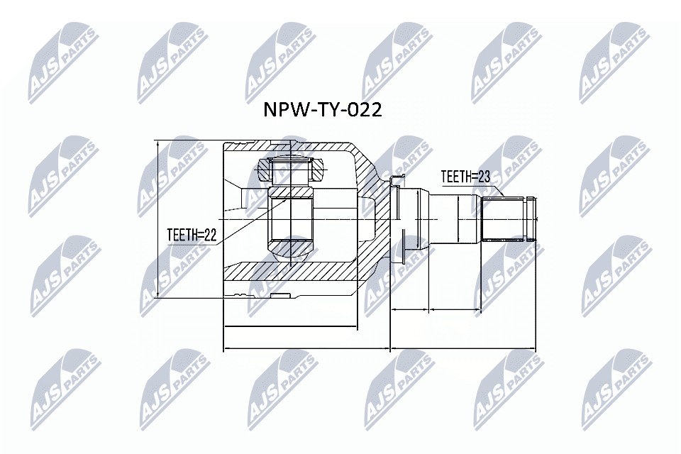 Inner Cv Joint For Toyota Avensis At220 St221 97.10-00.06 - Image 3