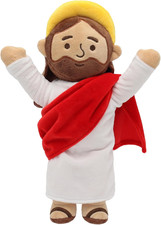 13" Jesus Plush Brown Jesus Stuffed Doll Christian Plushie Doll for Easter Chris