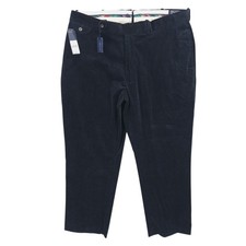 NWT POLO RALPH LAUREN Corduroy Pants Fine Tailoring Cotton Dark Navy Blue 40x30