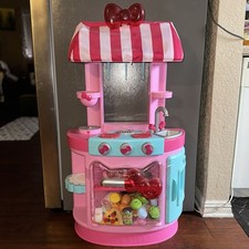 Hello Kitty Kitchen Cafe Childrens Pretend Play w Accessories 2014 Lights Sounds