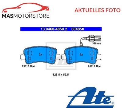 SATZ BREMSBELÄGE BREMSKLÖTZE ATE 130460-48582 P FÜR VAUXHALL MOVANO II 2.3L