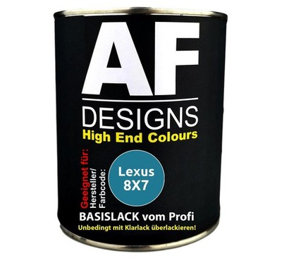 500ml Autolack für Lexus 8X7 Pure Blue Metallic  Autolack Spritzfertig