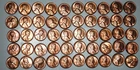 1954 P Lincoln Wheat Penny Cent - BU Roll RL100