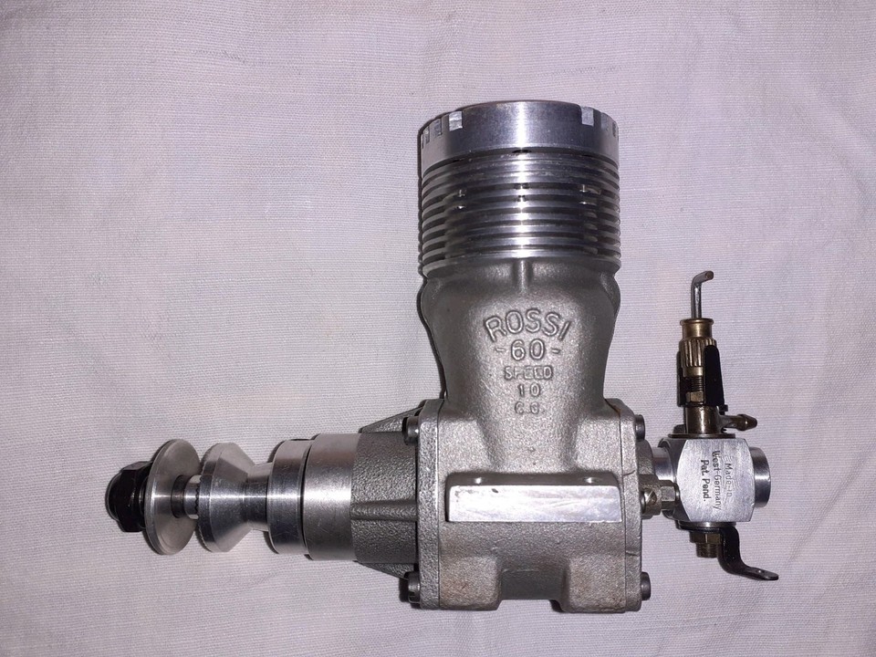 Moteur Ancien Rossi R15 FI Diesel - Made In Italy, Pièce Vintage Pour Modèles Réduits Avions