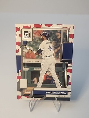 YORDAN ALVAREZ 2022 DONRUSS AMERICAN BORDER SP HOUSTON /50