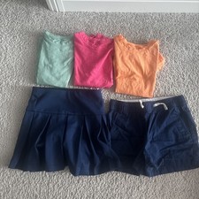 JCrew Crewcuts Girls Sizes 8-10, Shorts, Skort, T Shirts- Lot Of 5