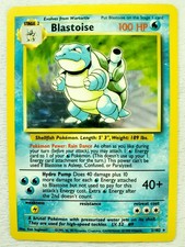 Pokemon BLASTOISE BASE SET HOLO RARE Card 002/102 WOTC 1999 TCG Pok mon 2