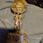 Antique Gold ,Sterling,Metal Figural Angel Table Top Lighter Vintage And Rare — photo 1
