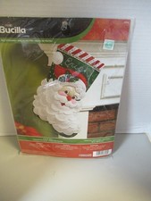 Bucilla SANTA Christmas Stocking Felt Kit  " Jolly St. Nick"   86648  NIP