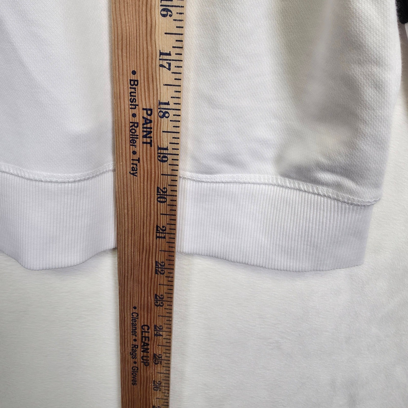 Tommy Hilfiger Hoodie Women M White Striped Classic Streetwear Sporty Sweatshirt thumbnail 5