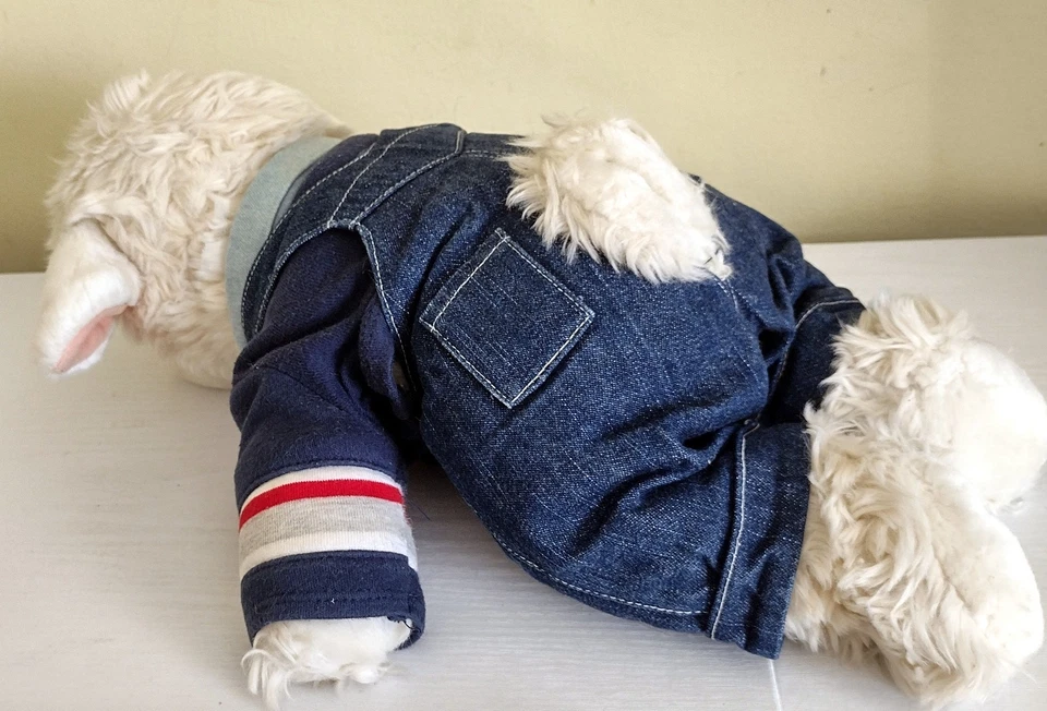 Bear Factory Plush Lamb Dressed Dungarees - Image 2 of 2